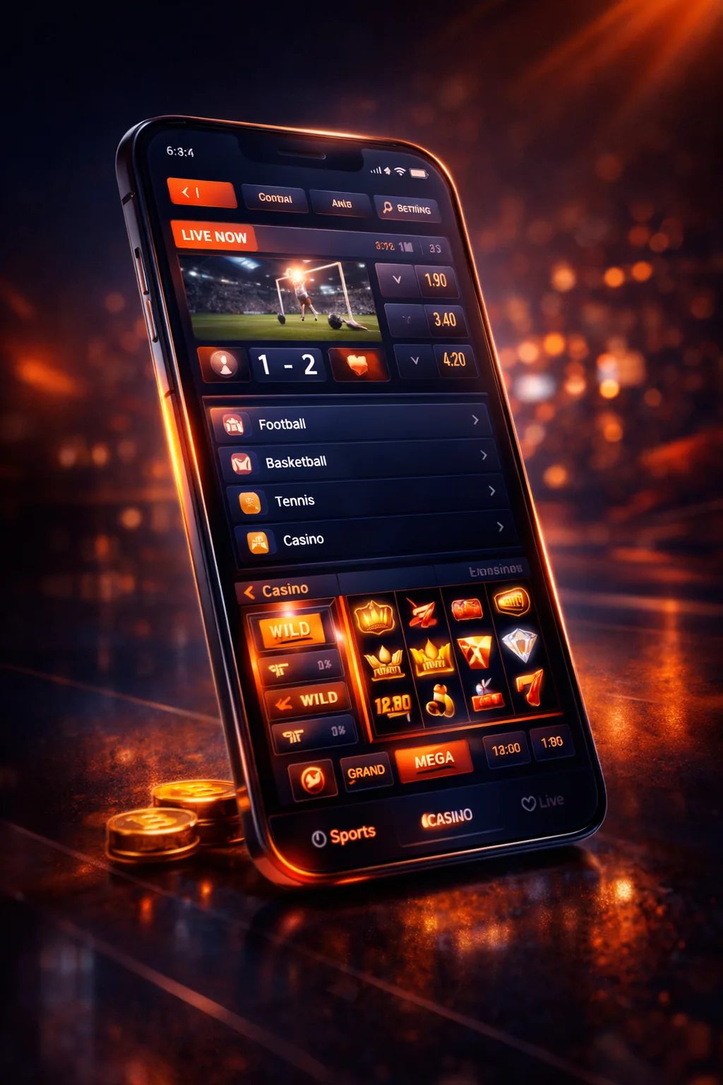 Fairpari mobile browser interface on smartphone