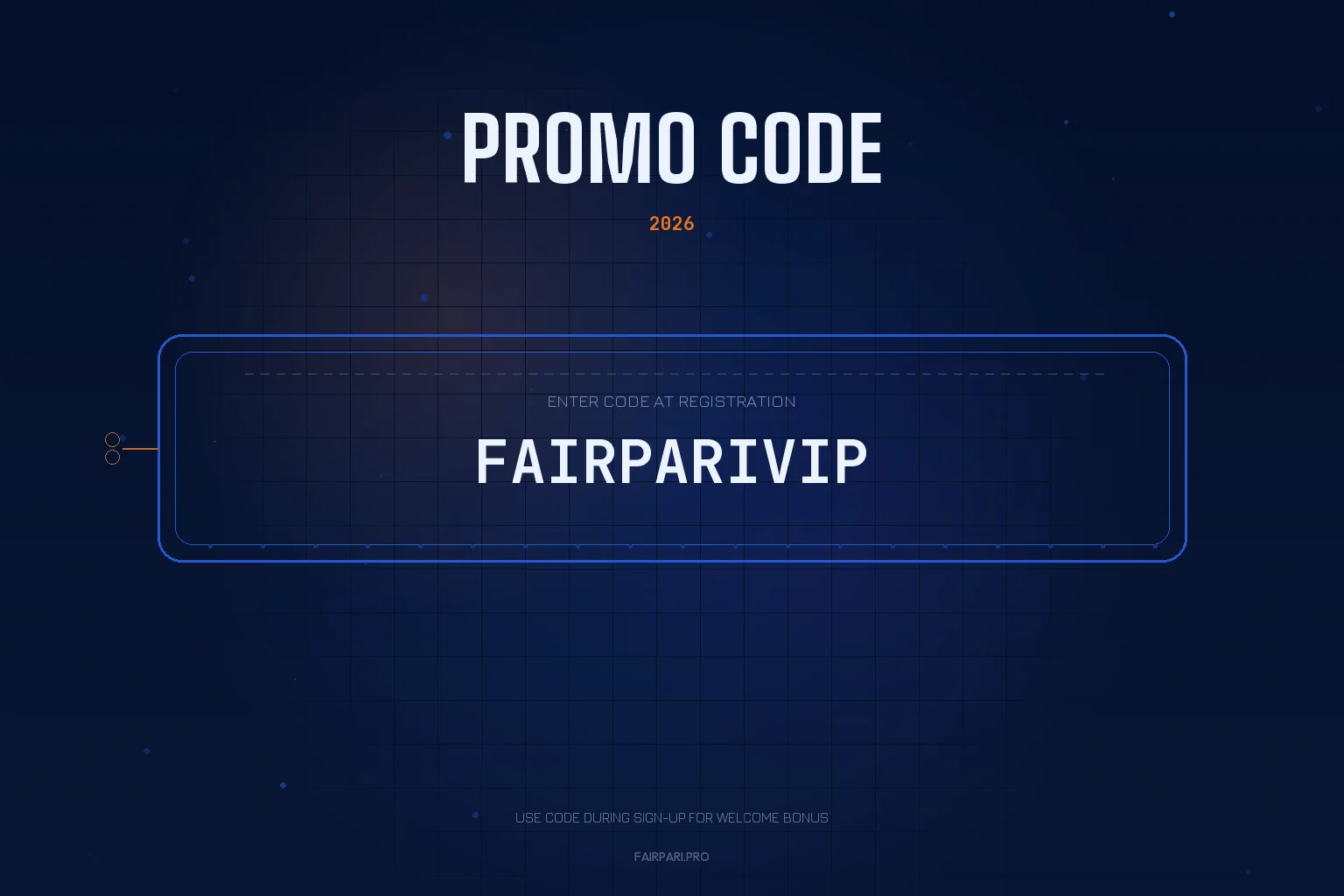 Fairpari promo code FAIRPARIVIP activation interface